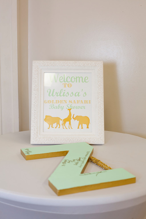 Urlissa's Golden Safari Themed Baby Shower