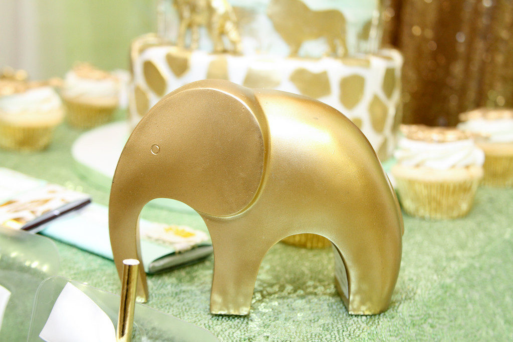 Urlissa's Golden Safari Themed Baby Shower