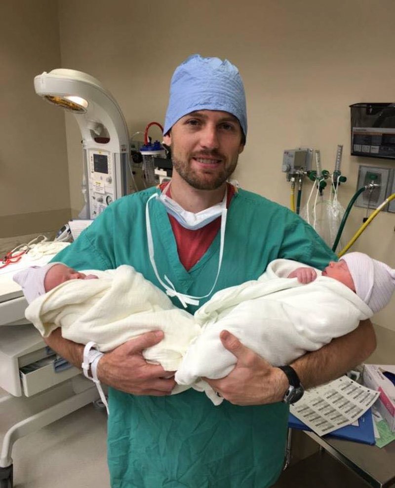 Couple Welcome Twins